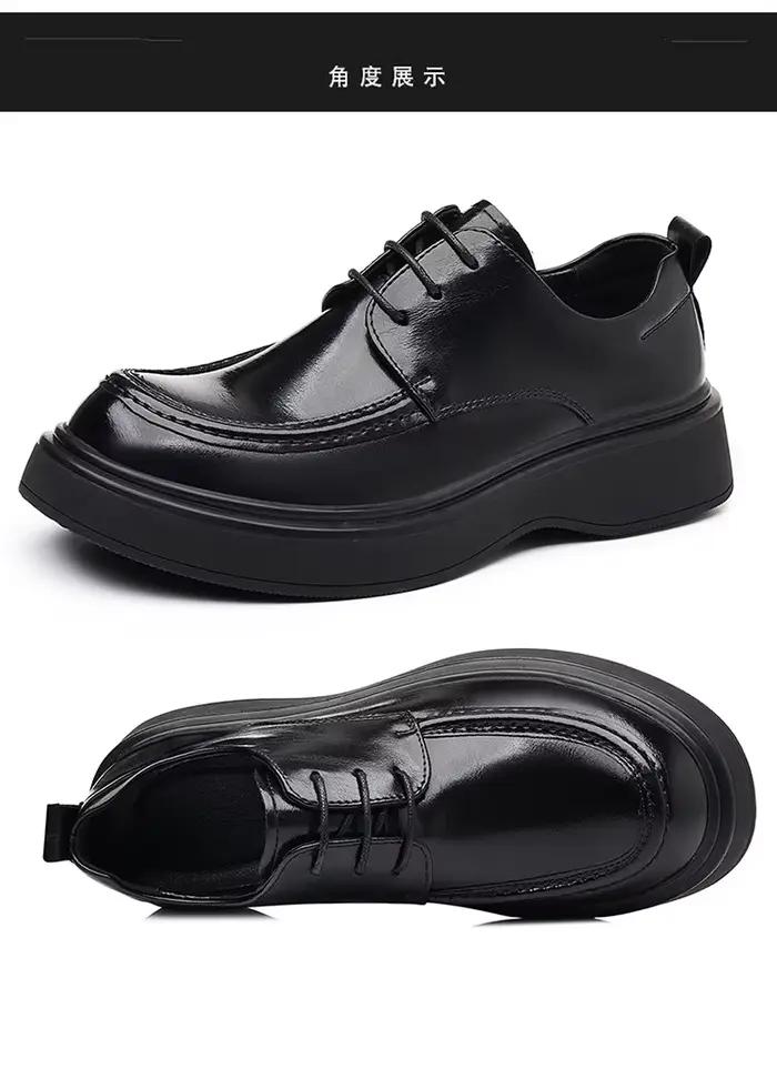 Chaussures à plateforme à grande tête pour hommes