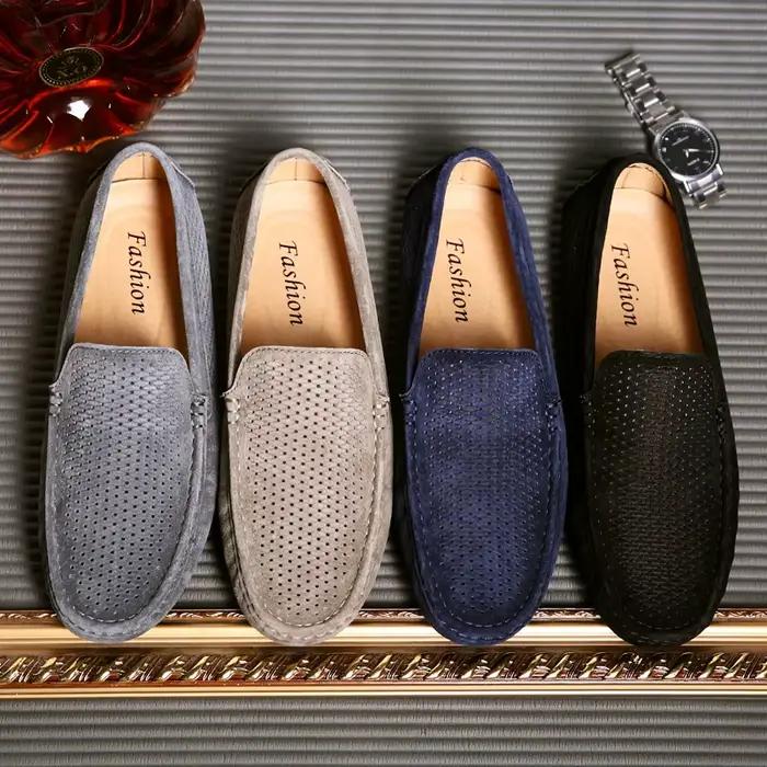Mocassins de marche en daim pour hommes