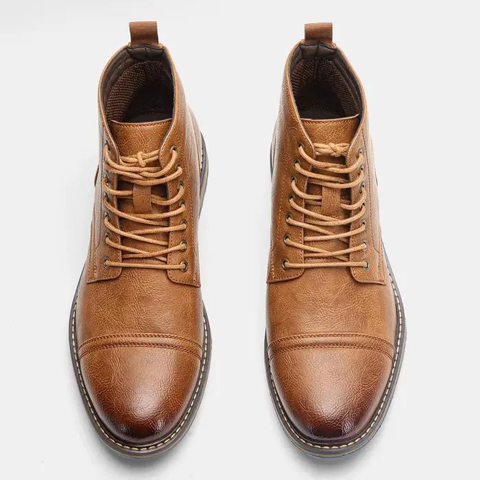Bottes de rinçage en cuir pour hommes