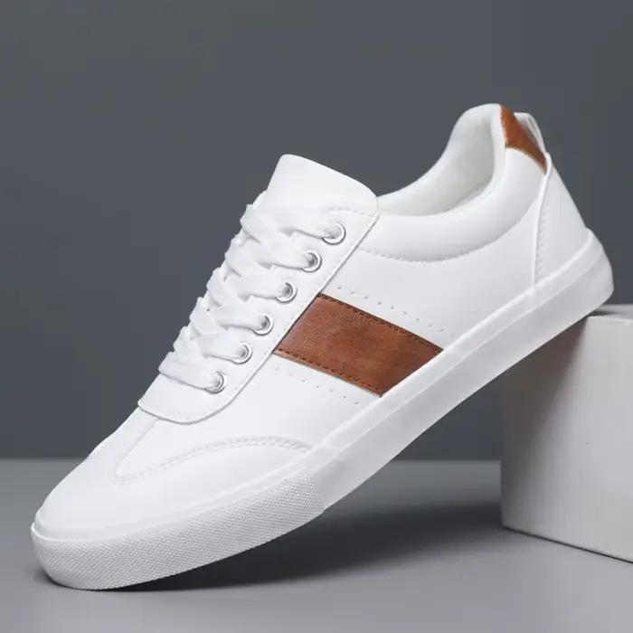 Chaussures de sport décontractées à la mode pour hommes - Design à lacets à bout rond, offrant une expérience confortable adaptée à toutes les saisons