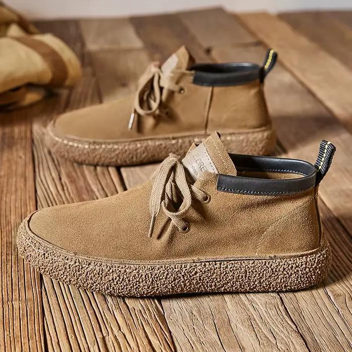 Chaussures décontractées Sanzoog en daim de vache antidérapantes pour homme, printemps automne, confort respirant, design élégant, occassions décontractées