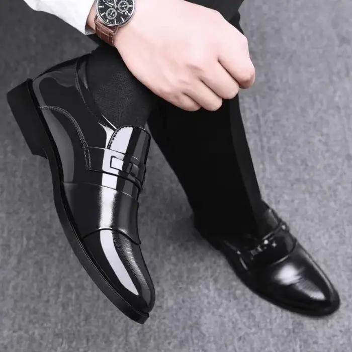 Chaussures en cuir pour hommes mariage formel Oxfords affaires décontracté bureau chaussures de travail pour hommes classique luxe pointu hommes chaussures habillées