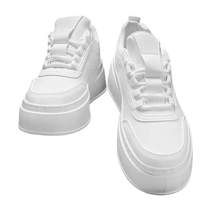 Chaussures basses pour homme rehaussantes bout rond ultra cuir semelle intérieure confortable pour diverses activités sportives et sorties décontractées