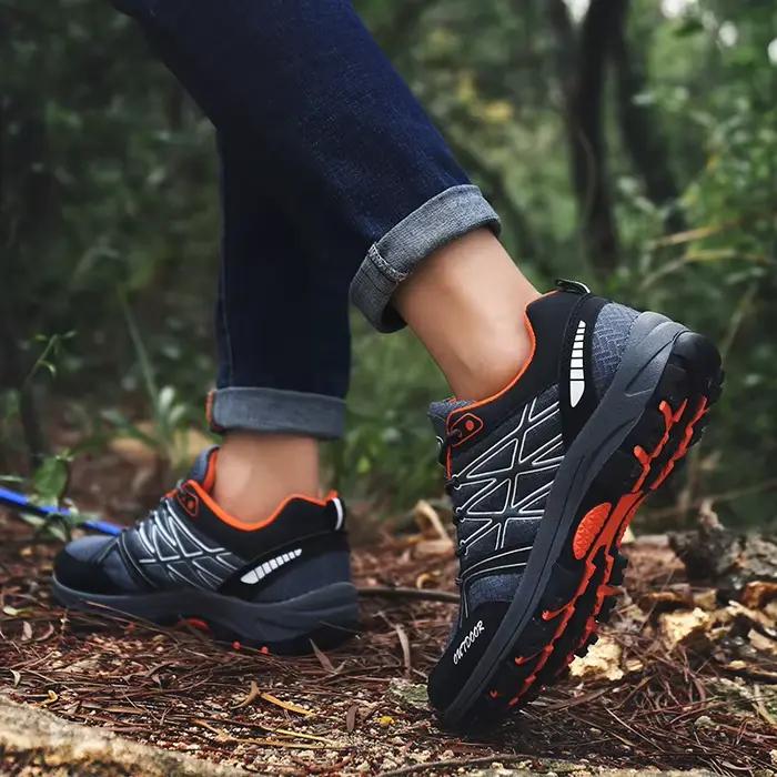 Chaussures de randonnée homme en maille respirante pour plein air chasse pêche montagne équitation sport occasionnellement imperméables et ventilées