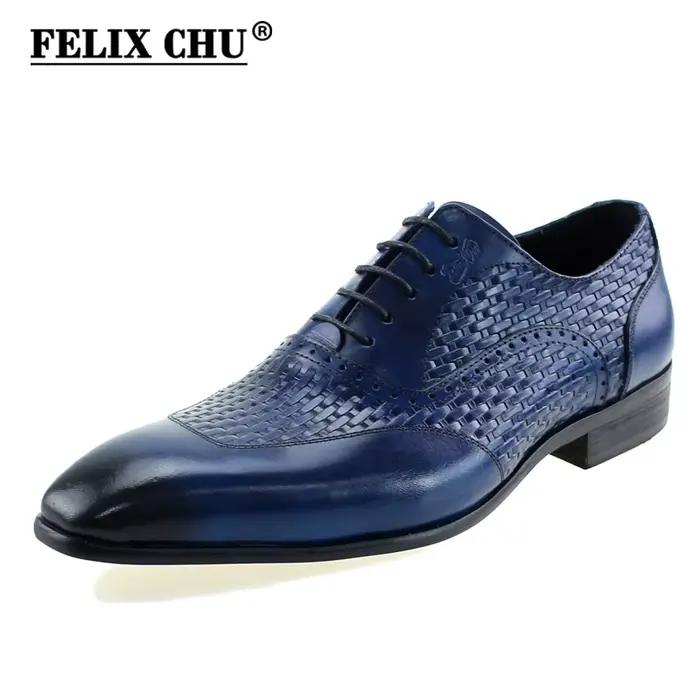 Oxford-Chaussures de Luxe en Cuir group pour Homme