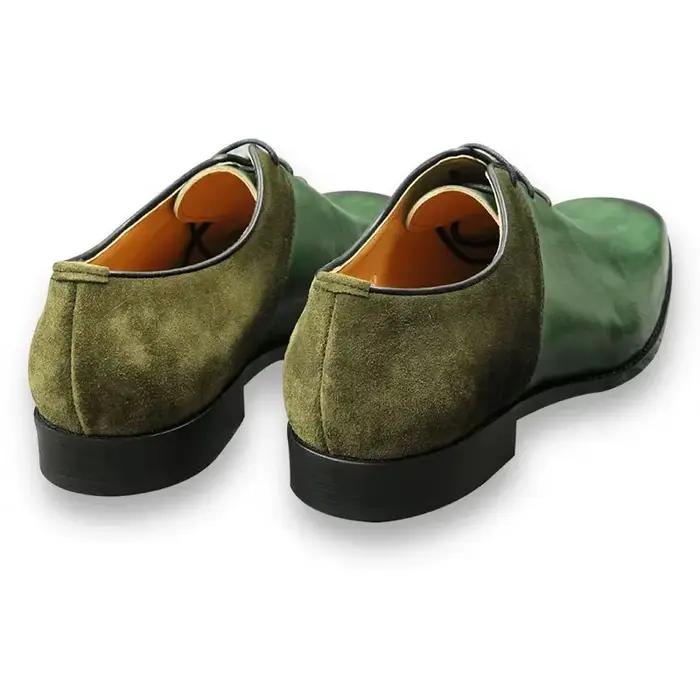 Chaussures en daim et cuir fendu pour hommes