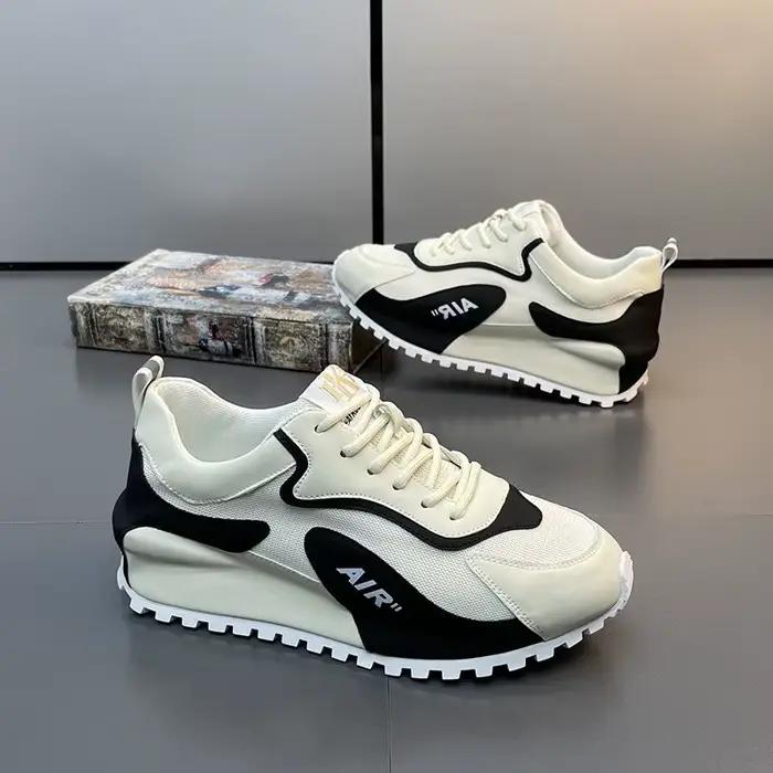 Grosses baskets hommes couverture bas conseil chaussures mode décontracté microfibre cuir maille respirant augmenté