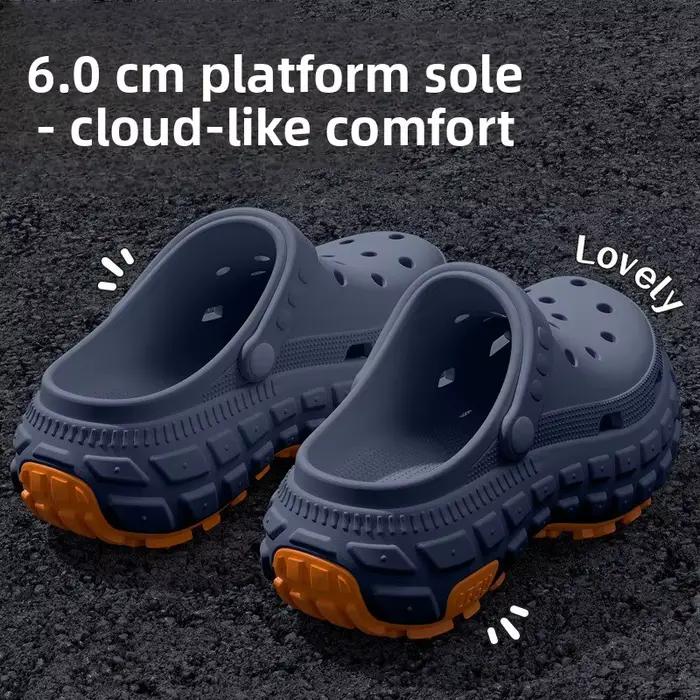 Chaussures perforées à semelles épaisses pour hommes