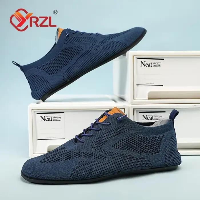 YRZL-Mocassins en Maille pour Homme, Chaussures de Marche Minces, Astronomiques, Respirantes, Antidérapantes, Décontractées, d'Été