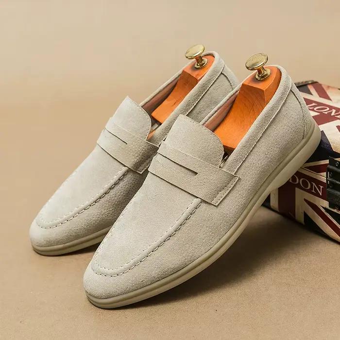 Mocassins rétro pour hommes en daim sans lacet confortables pour tous les jours et les occasions spéciales chaussures sociales hommes occasions quotidiennes et festives