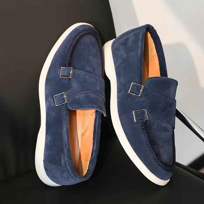 Mocassins Yeinshaars décontractés en faux daim pour homme, semelle souple et respirante, mocassins à enfiler pour printemps automne occassions décontractées