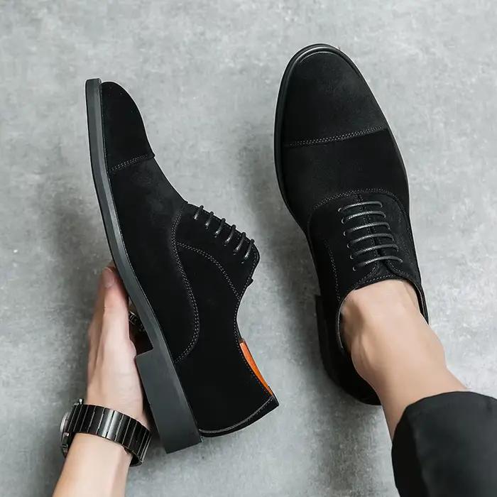 Mocassins décontractés en cuir pour hommes, chaussures d'affaires, robe formelle, mode de créateur