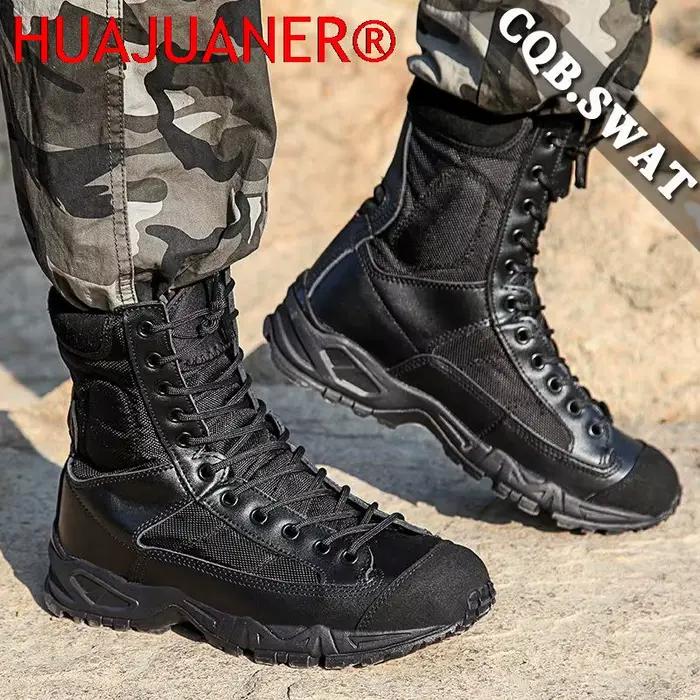 Nouveau Sport armée hommes Combat bottes tactiques en plein air randonnée désert cuir bottines