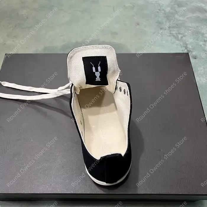 Chaussures décontractées hommes toile basse qualité Ro à lacets semelle épaisse respirant luxe concepteur classique formateurs femmes baskets plates