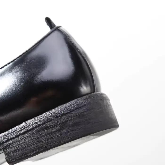 Chaussures Oxford de luxe en cuir de cheval pour hommes-chaussures habillées Goodyear Welt fabriquées à la main pour
