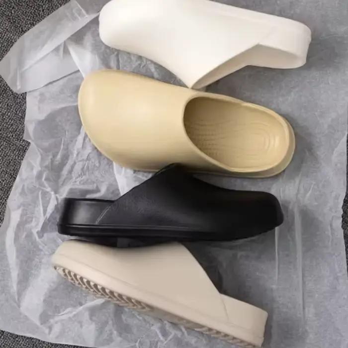 Chaussures de cuisine pour hommes, sabots de jardin imperméables, demi-chaussures fermées, pantoufles en caoutchouc, pour restaurant, hôtel, travail, été, plage