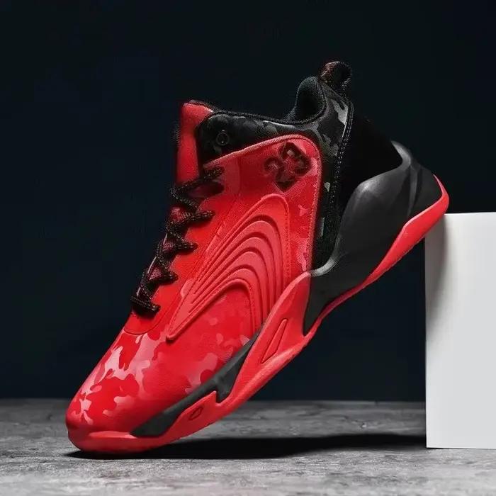 Chaussures de basket-ball homme en cuir verni avec semelle en EVA pour entraînements et compétitions sur terrain durOptionsResolver\OptionsResolver