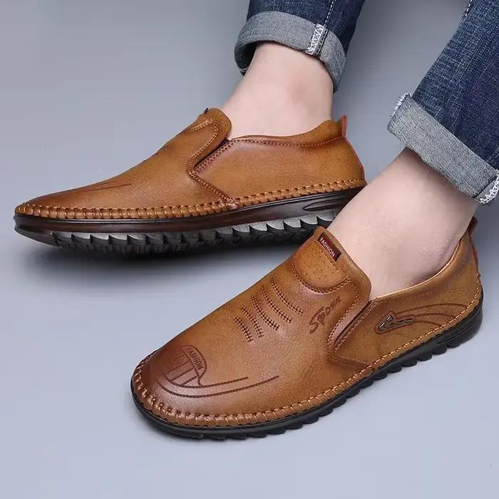 Chaussures en cuir faites à la main pour hommes