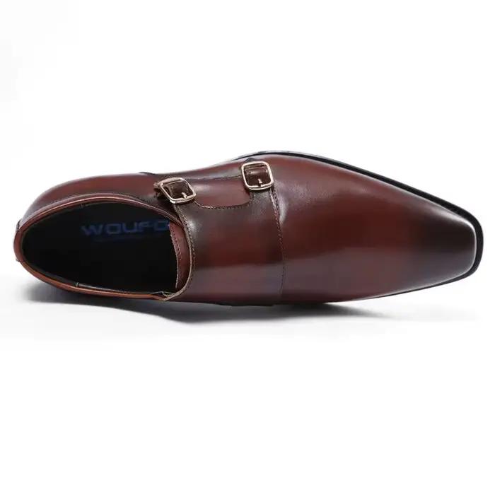 Chaussures à boucle Style Derby pour hommes