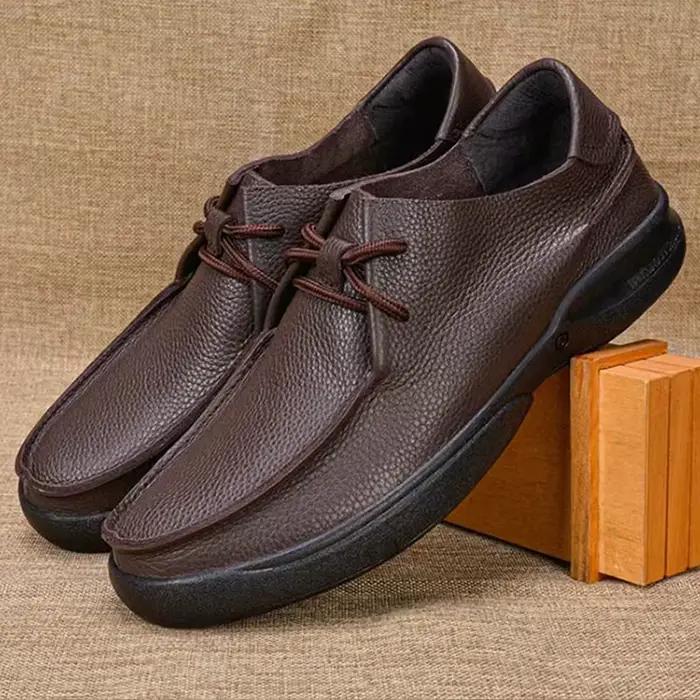 Offre spéciale hommes en cuir véritable chaussures décontractées semelle souple