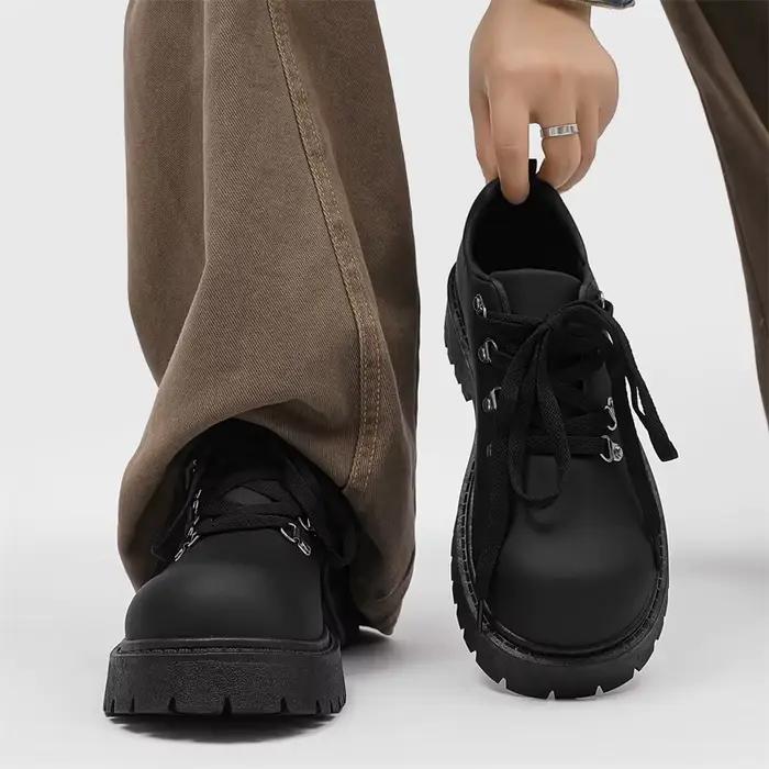 Chaussures derby homme en cuir artificiel pour printemps automne occassions décontractées ajustement précis confortable polyvalent à offrir