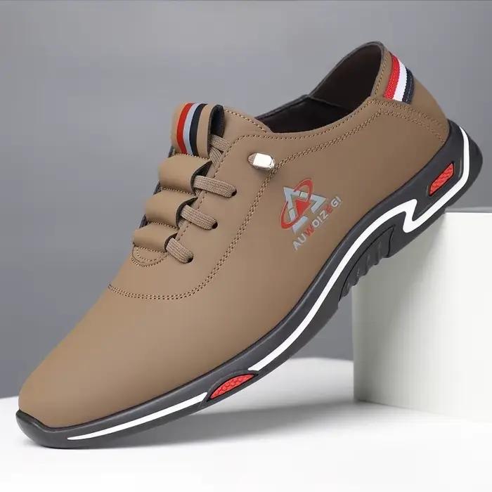 Chaussures en cuir respirantes pour hommes