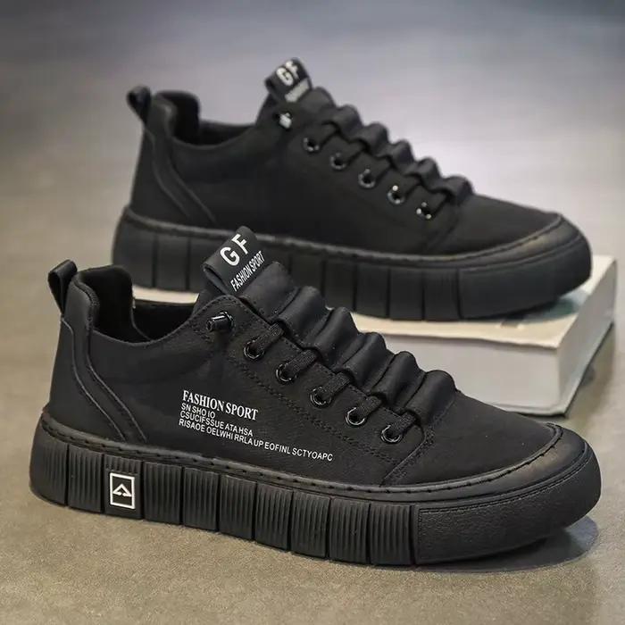 Vert hommes chaussures décontractées glace soie toile