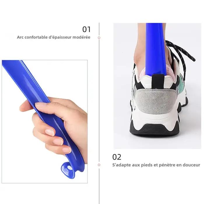Chausse-pied extra long en plastique pour hôtel et usage domestique