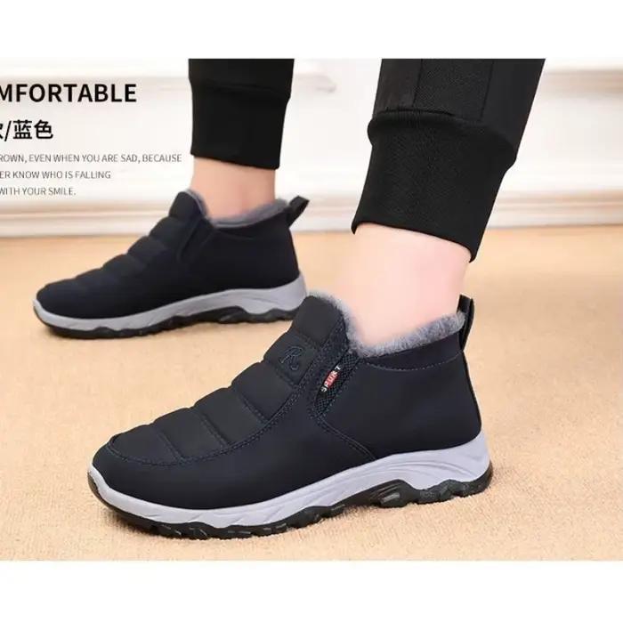 ​ Chaussures pour hommes automne hiver décontracté coton chaud résistant à l'usure semelle épaisse abordable livraison