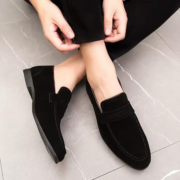 Chaussures Oxfords en Cuir Suédé pour Homme