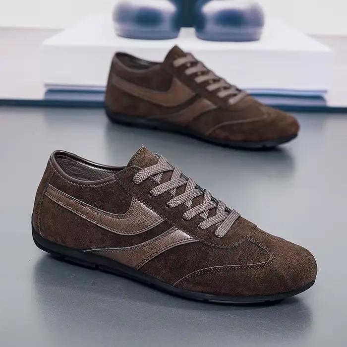 Baskets Homme 2025 – Nouveaux Mocassins Plats de Luxe Confortables à Enfiler – Chaussures Légères d'Extérieur