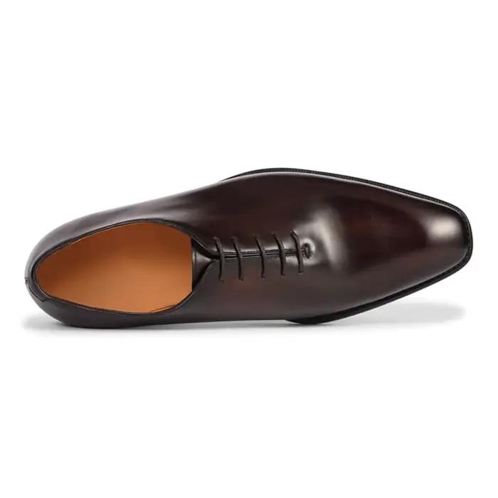 Chaussures habillées Oxford en cuir pleine fleur pour hommes