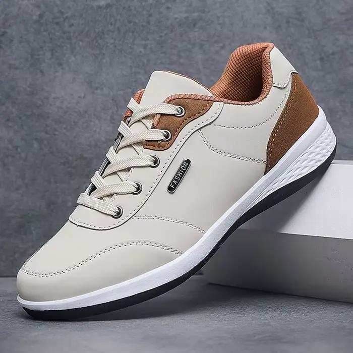 YRZL hommes chaussures printemps automne imperméable marche baskets loisirs mâle en cuir