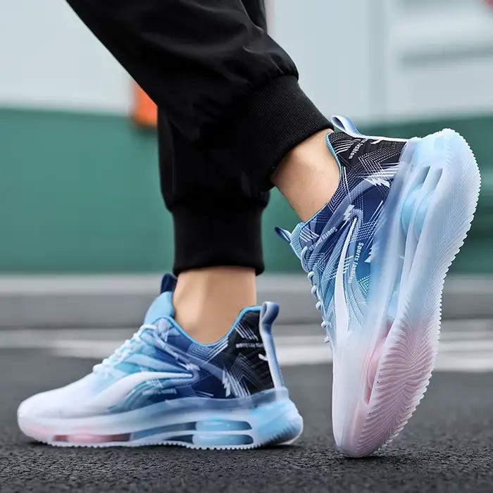 Chaussures de basket-ball à la mode pour hommes, confortables, respirantes et antidérapantes, adaptées aux activités de plein air et occasions spéciales