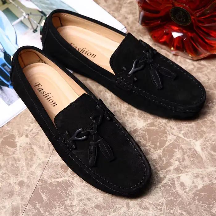 Mocassins en daim confortables pour hommes