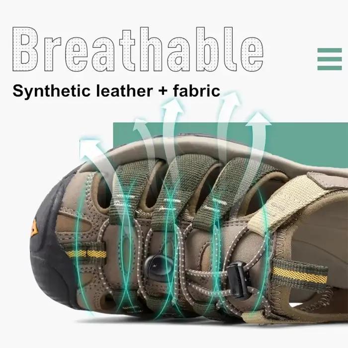 HUMTTO Été En Plein Air Sandales pour Hommes Respirant Randonnée Chaussures Eau Plage