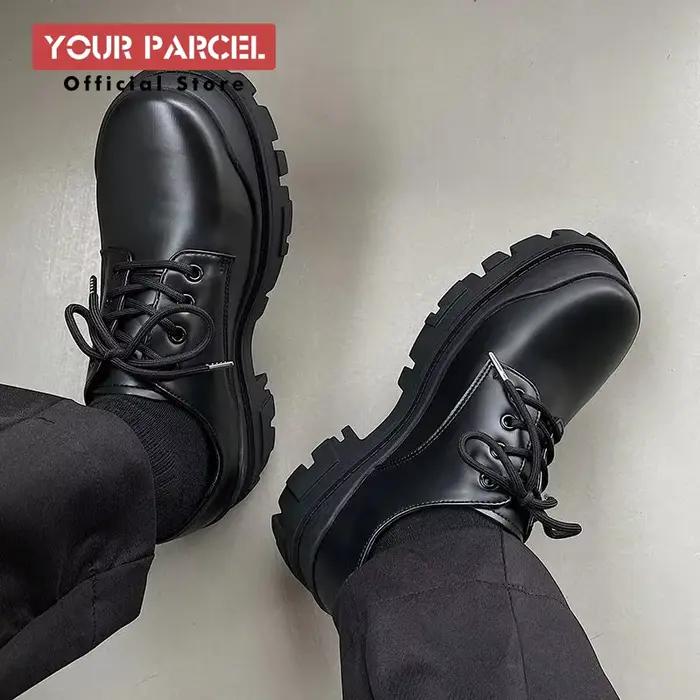 Chaussures Derby à semelle optique parisienne pour hommes