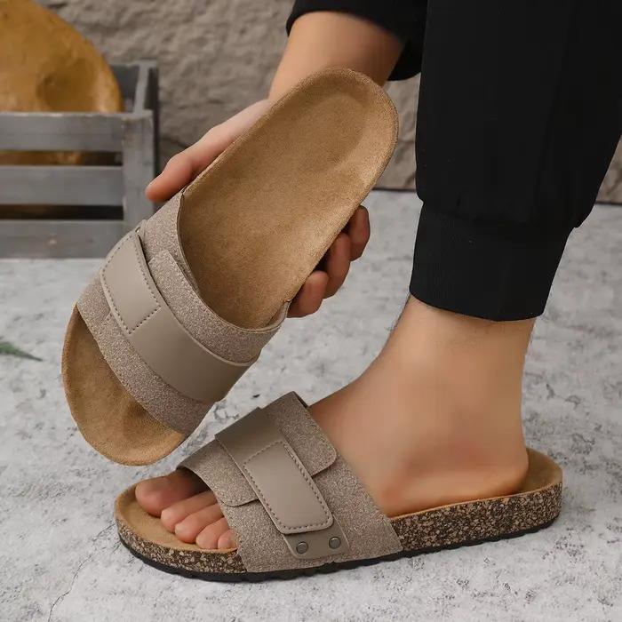 Sandales à une sangle pour hommes : sandales à enfiler imperméables