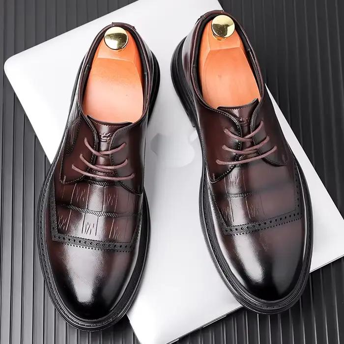 Chaussures habillées d'affaires pour hommes de marque haut de gamme