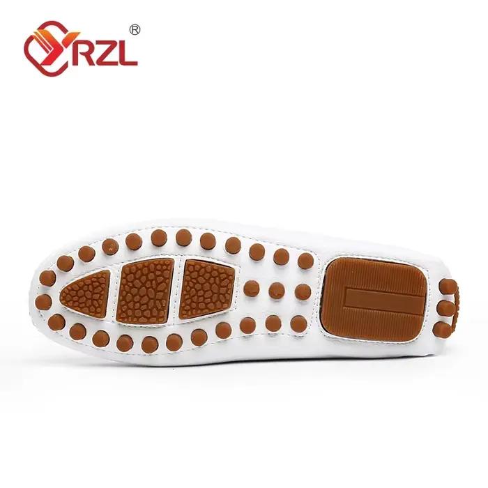 Mocassins en cuir PU faits à la main pour hommes