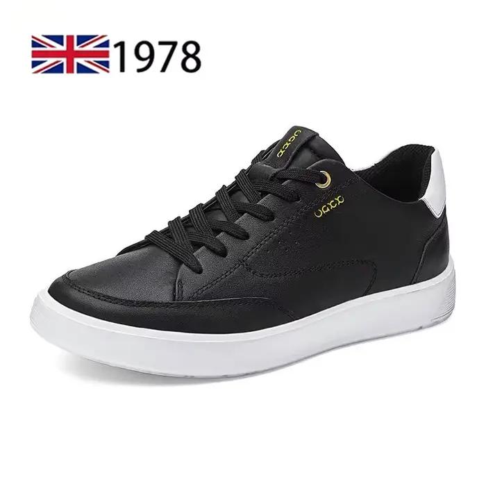 Chaussures respirantes en cuir véritable pour hommes