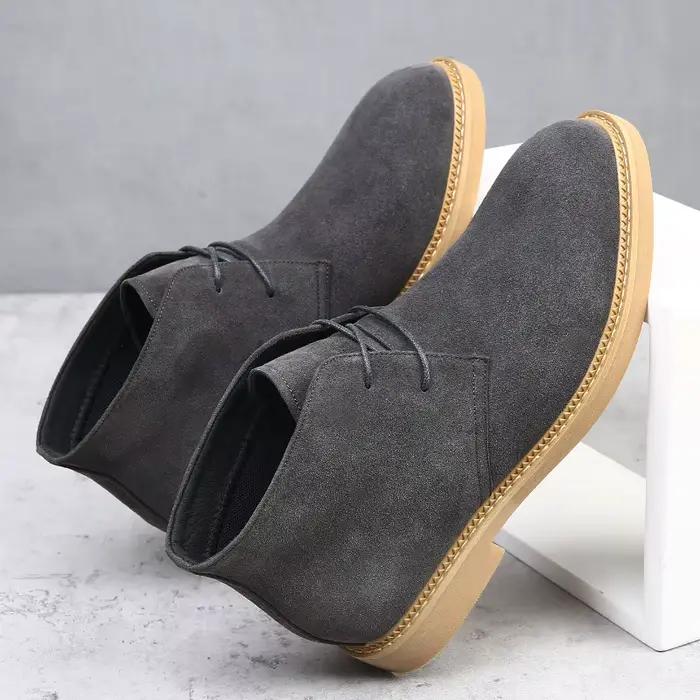 Bottes Chelsea en daim pour hommes bout pointu ajustement parfait confortable pour homme occassions formelles et sociales