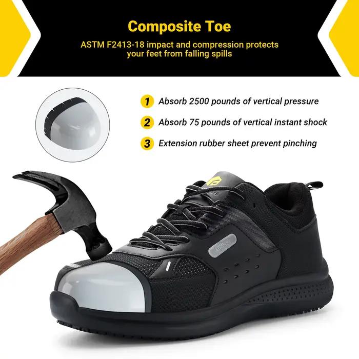 Chaussures de travail à bout large en acier Fittington pour hommes