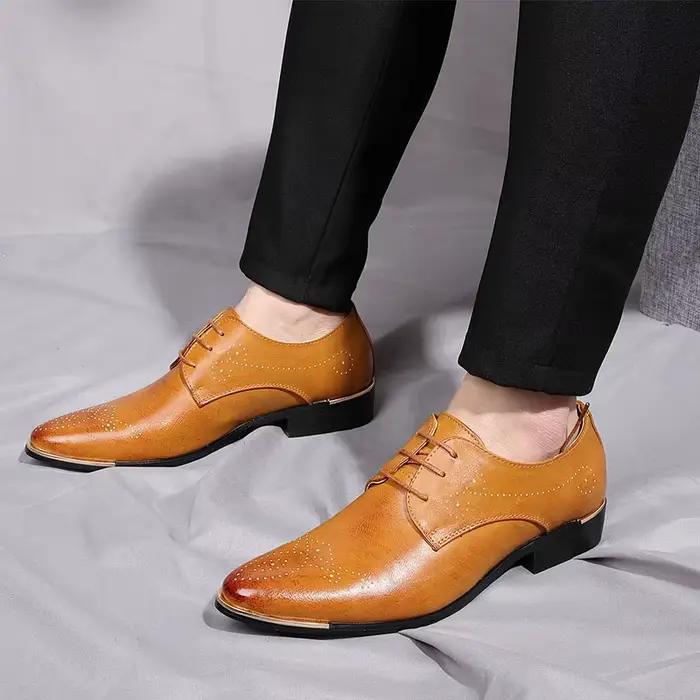 2020New hommes chaussures habillées mode Oxford