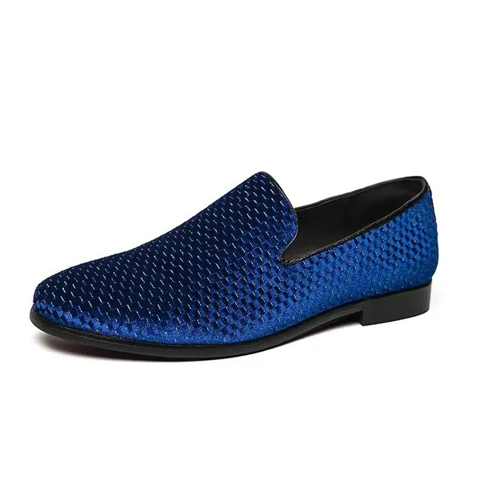 Chaussures en cuir italien sans lacet pour hommes