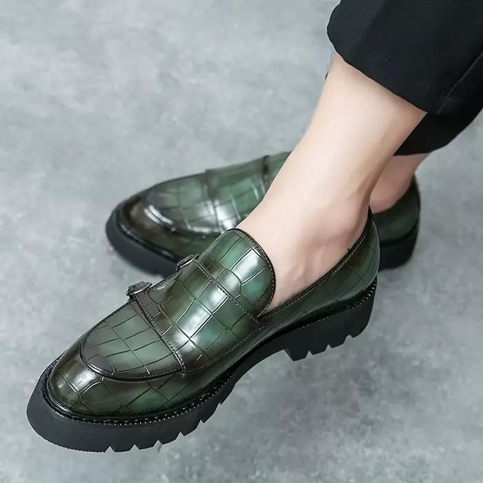 Mocassins en cuir véritable pour hommes