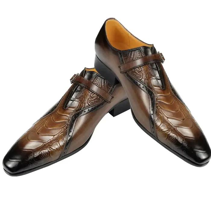 Chaussures Brogue en Cuir de Luxe pour Homme