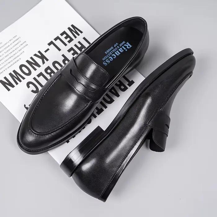 Chaussures Ald-on en cuir véritable pour hommes, chaussures brogues élégantes pour mariages et occasions de cérémonie