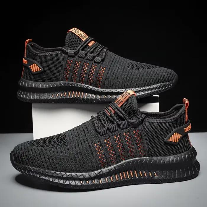 Baskets légères pour hommes, chaussures décontractées respirantes, semelles en caoutchouc et latex, idéales pour l'automne et le printemps, baskets confortables et durables pour homme