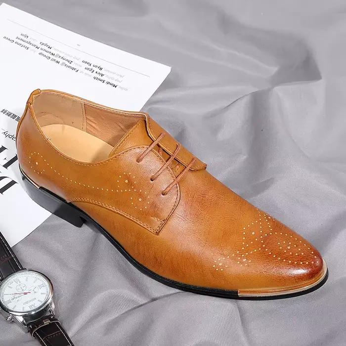 2020New hommes chaussures habillées mode Oxford